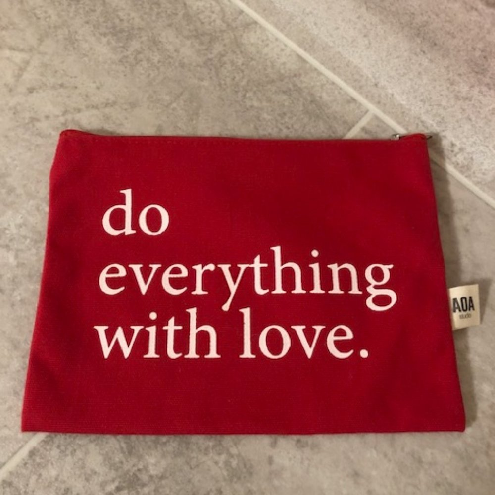 3/$12 AOA Studio Canvas Cosmetic Bag